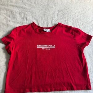 Princess Polly Red Tee